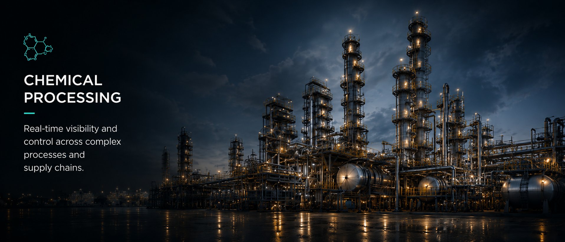 Chemical processing application pattern