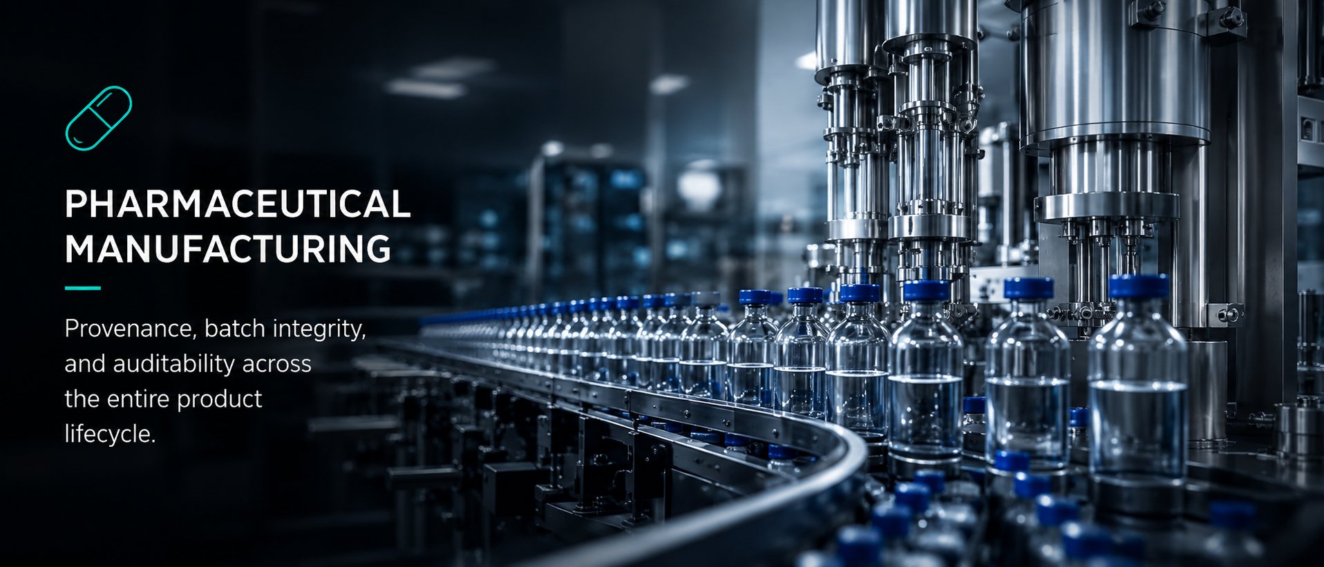Pharmaceutical manufacturing application pattern